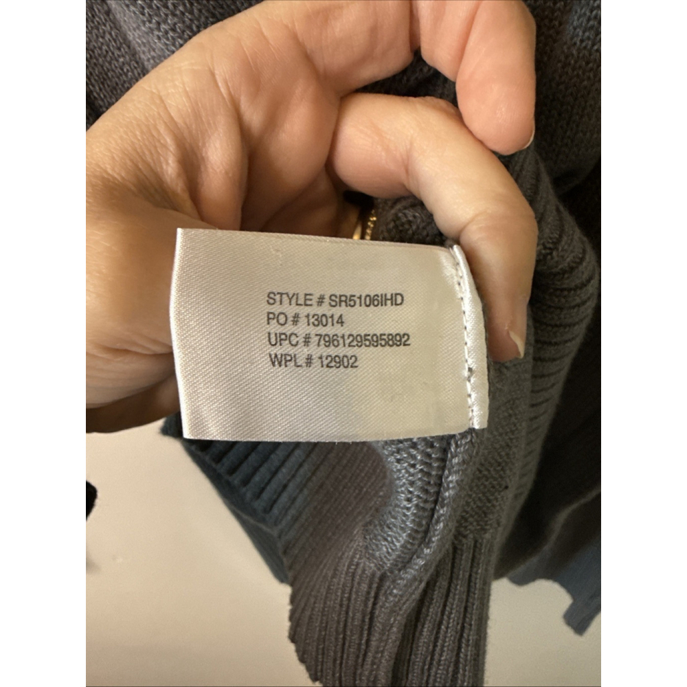US Polo Assn. Men’s XL Grey CableKnit Crew Neck Pullover Sweater - Picture 7 of 7